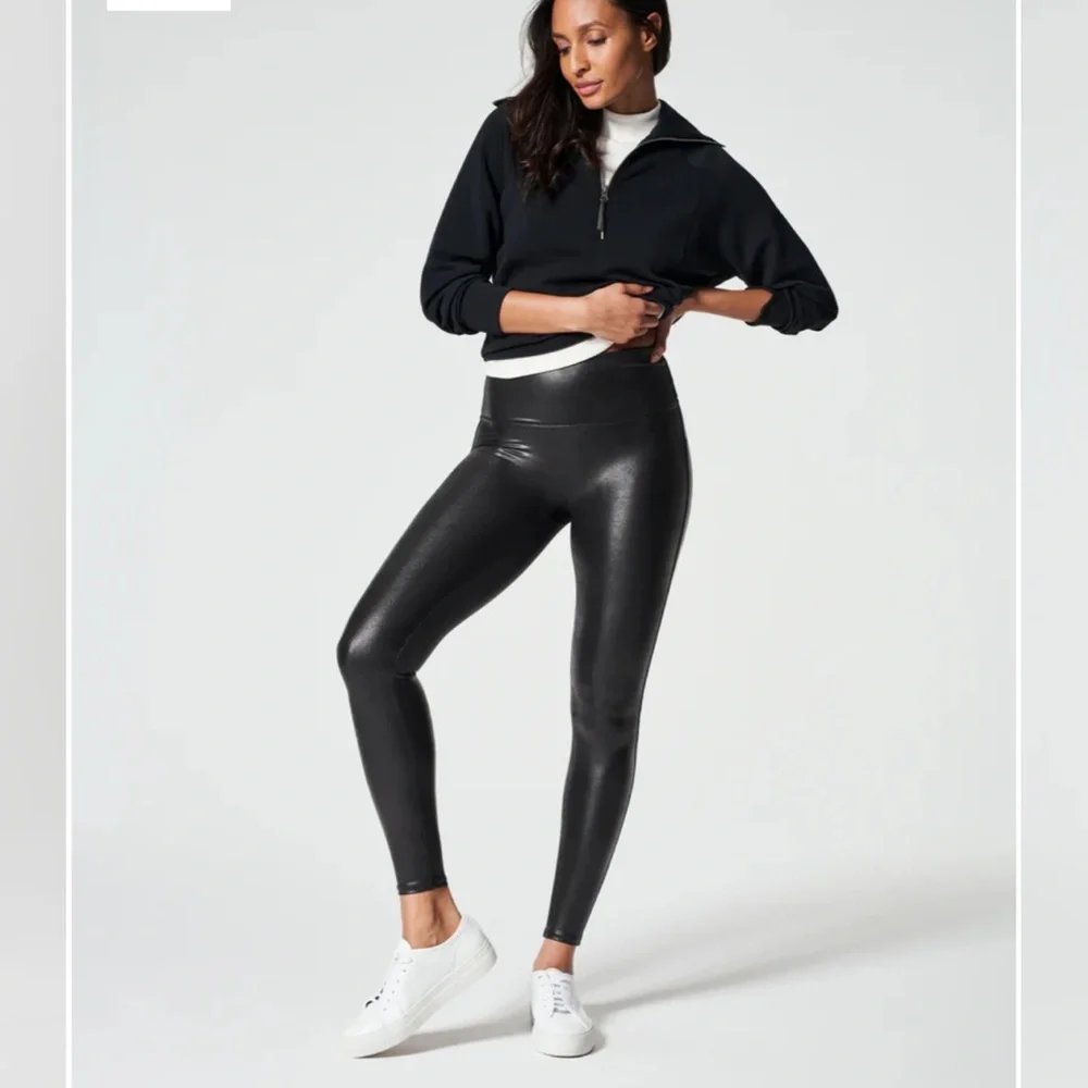 NWT Spanx faux leather Leggings - Picture 1 of 4